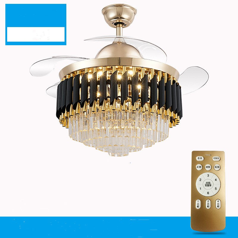 LED Controlled | Conversion Fan Light | Crystal Chandelier