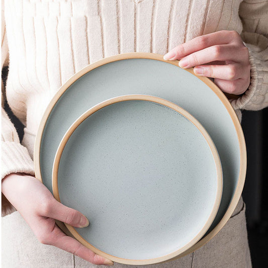 Pure Color Matte Ceramic Plate set