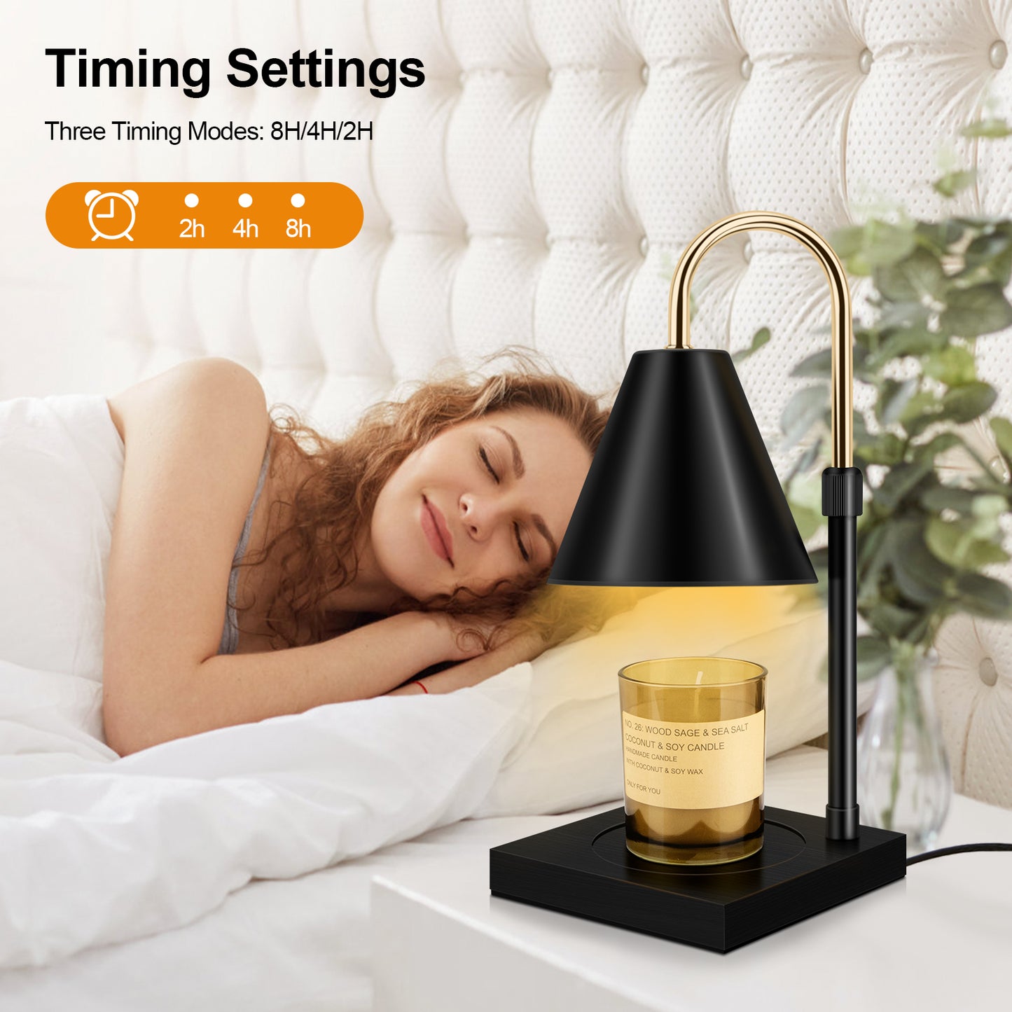 Candle Warmer, Candle Warmer Lamp With Timer Dimmable