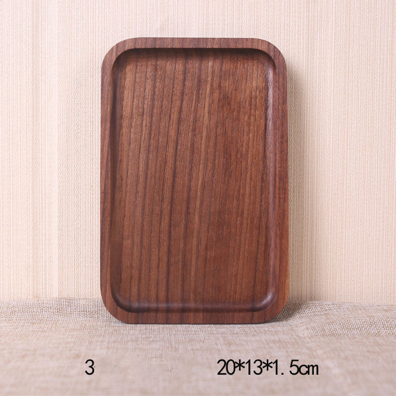 Juego de bandejas para mesa de comedor de madera de nogal negro