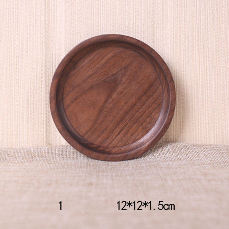 Juego de bandejas para mesa de comedor de madera de nogal negro