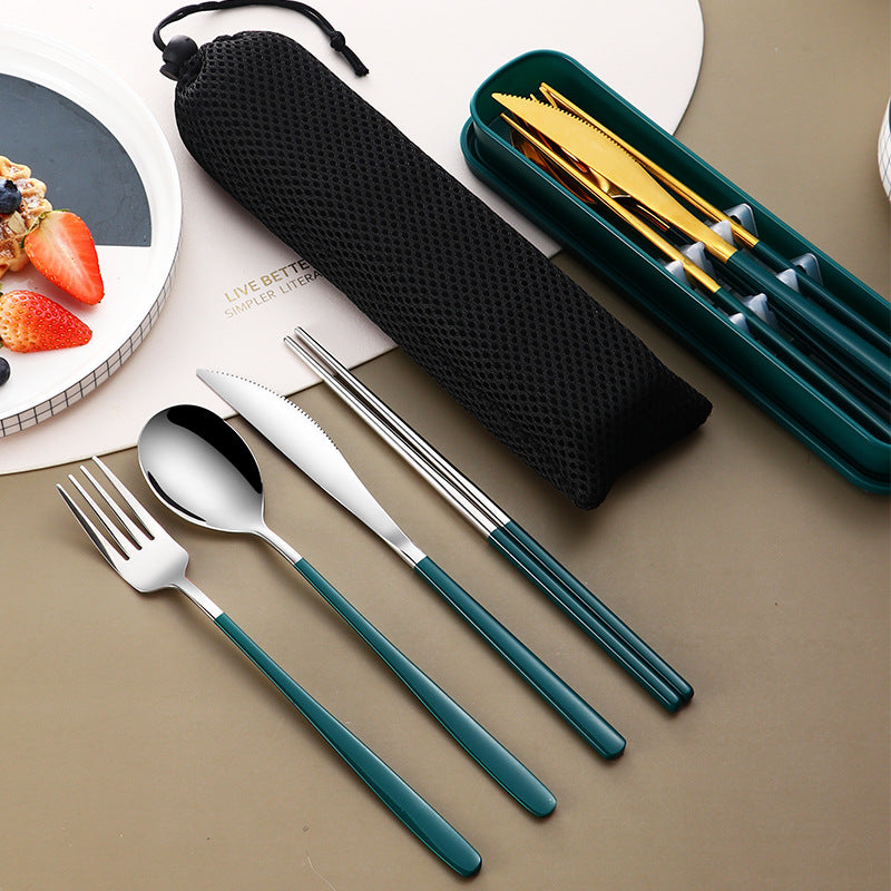 Dinnerware Set Accessories Gold Knife Fork & Spoon