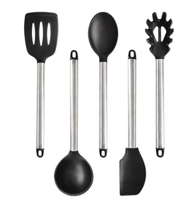 The silicone kitchen utensils