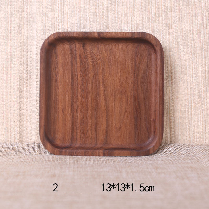 Juego de bandejas para mesa de comedor de madera de nogal negro