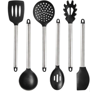 The silicone kitchen utensils