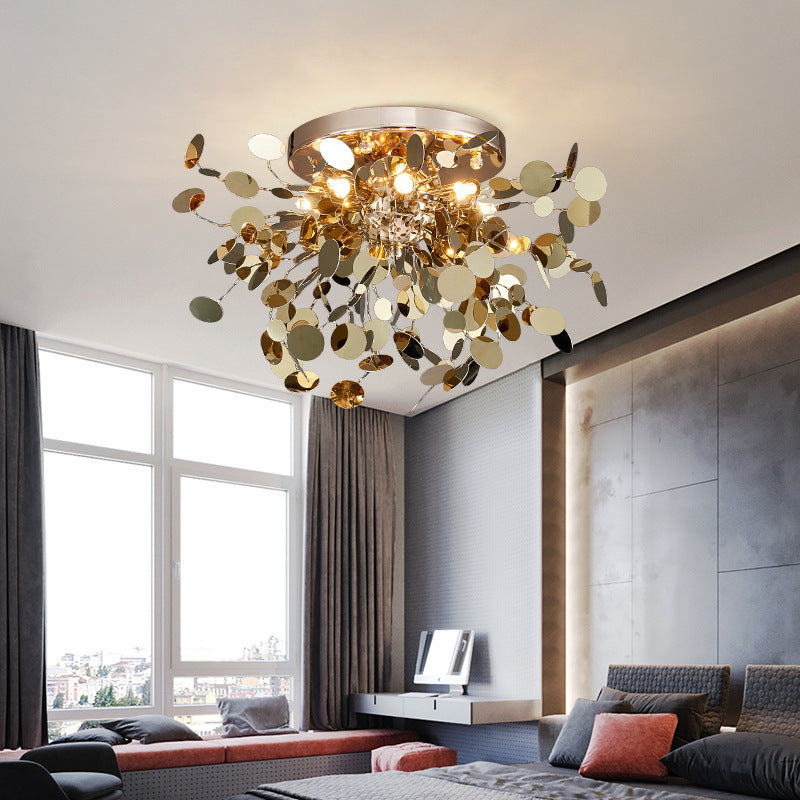 Showcase stainless steel Bar Tree Blade Chandelier