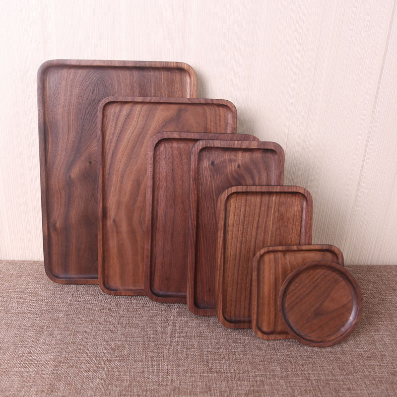 Wooden Black Walnut  Dining Table Tray Set boards