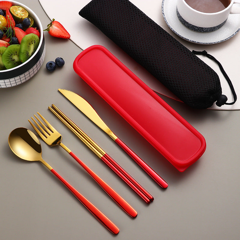 Dinnerware Set Accessories Gold Knife Fork & Spoon