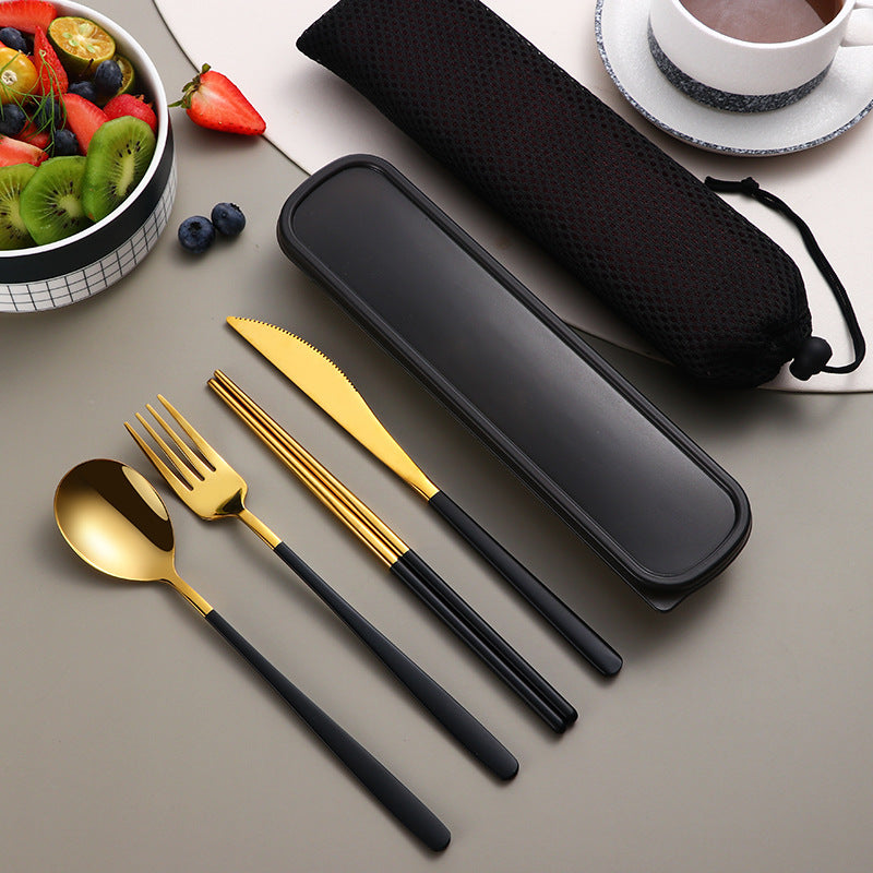 Dinnerware Set Accessories Gold Knife Fork & Spoon