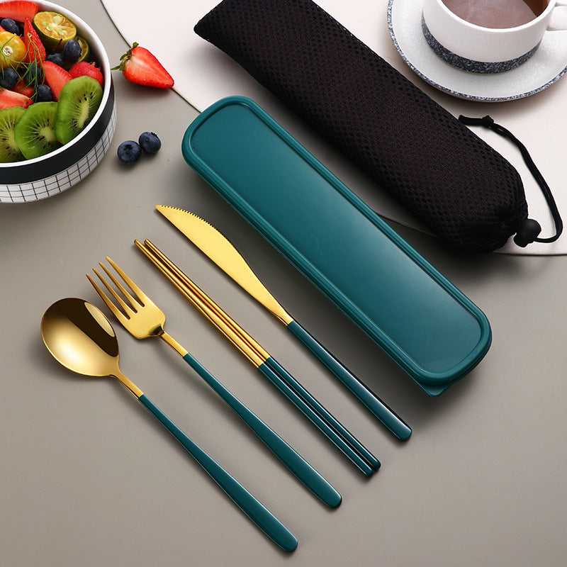 Dinnerware Set Accessories Gold Knife Fork & Spoon