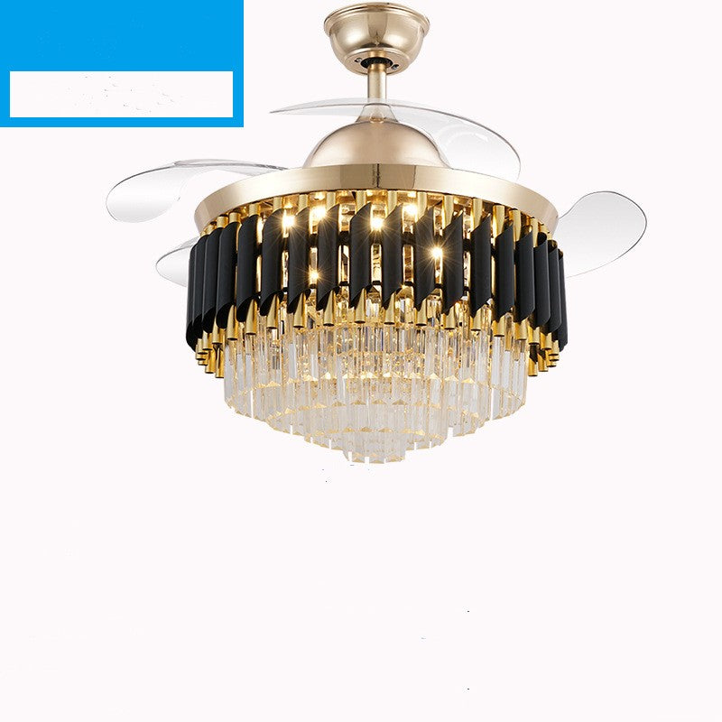 LED Controlled | Conversion Fan Light | Crystal Chandelier